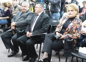 Gavril Mîrza, alături de viceprimarul PSD al Sucevei, Gavril Vîrvara