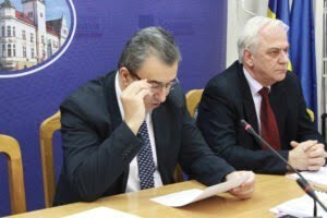 Prefectul Florin Sinescu şi subprefectul Atanasă Nistor
