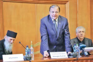 Gheorghe Flutur, Constantin Harasim şi Înaltul Pimen